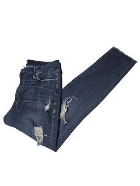 Good American Jeans Womens Size 20 Skinny High Waist Ripped Denim Pants